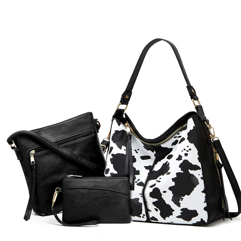Large Capacity Tote Shoulder Bag Three-piece Set
